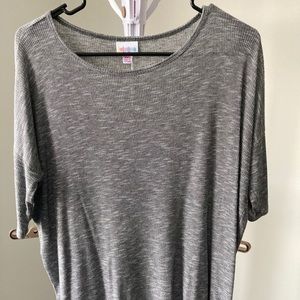 Gray Ribbed Lularoe Irma